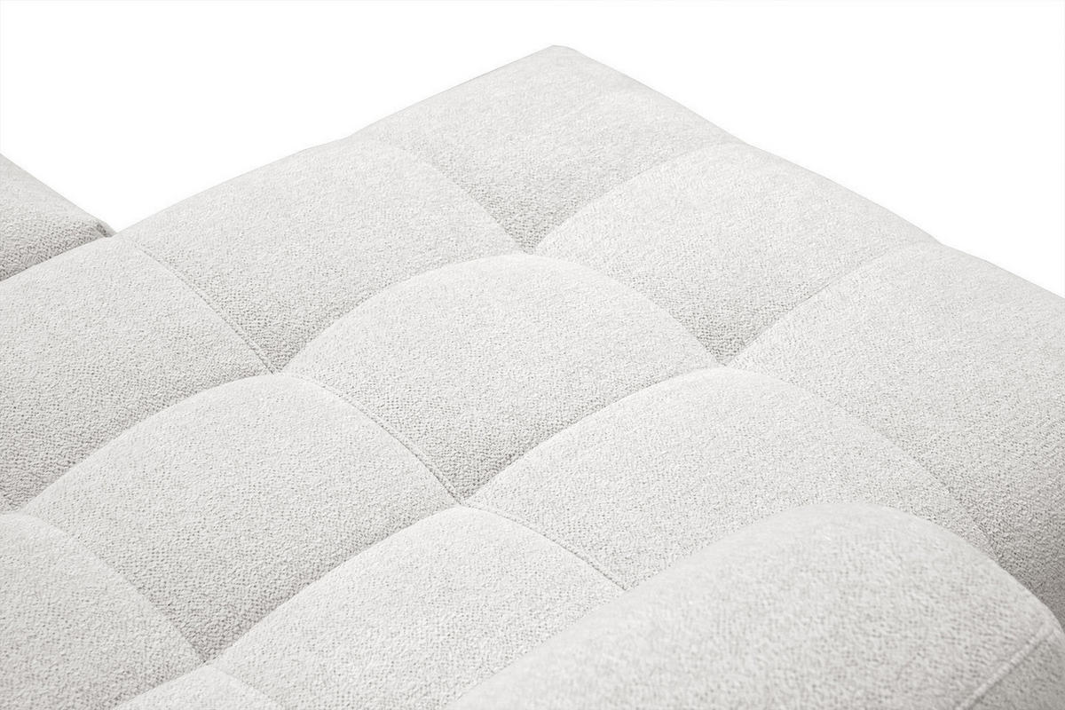 ECKSOFA SALVINI 4-Sitzer, weiß - Schwarz/Weiß, Holzwerkstoff/Textil (158/292cm) - Courtois Laville