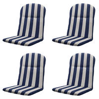 GARTENSTUHLKISSEN Amora - Blau - 45/45/3,5 cm - 4er-Set - Blau, Textil (45/3/45cm) - Madison