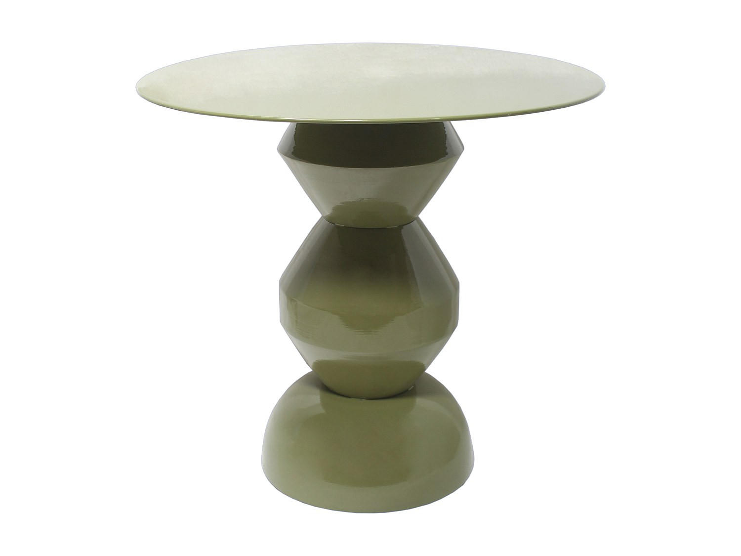 BEISTELLTISCH aus Metall - Khaki - SUPITA - Grün, Metall (50/50/46.5cm) - Vente-Unique