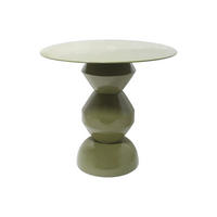 BEISTELLTISCH aus Metall - Khaki - SUPITA - Grün, Metall (50/50/46.5cm) - Vente-Unique