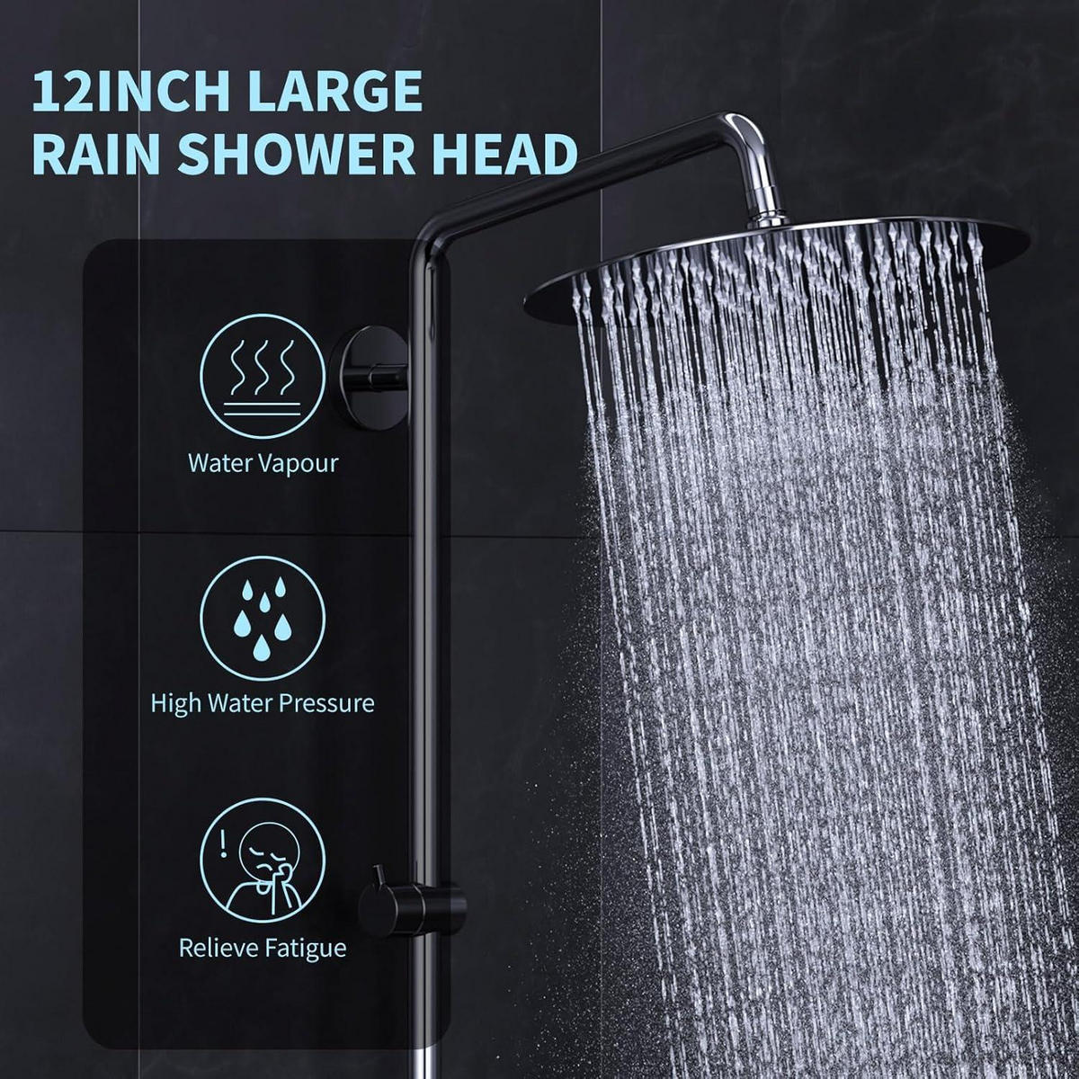 DUSCHKOPF Regendusche 25 cm Edelstahl Chrom - Silberfarben, Metall (25/12.7/25cm)