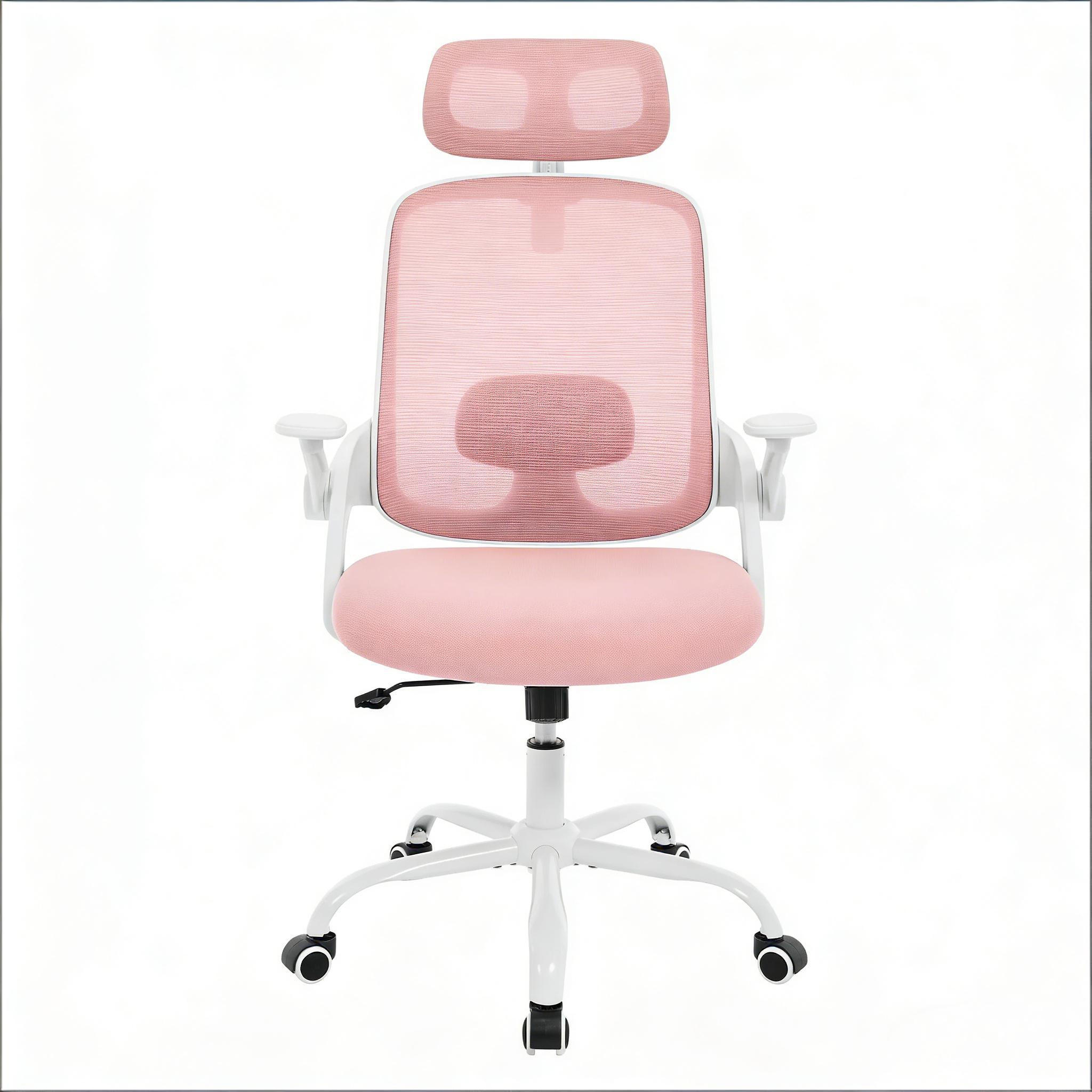 BÜROSTUHL Rosa 63.5/47/117.5 cm - Pink, Metall (63.5/117.5/47cm) - PANGIVO