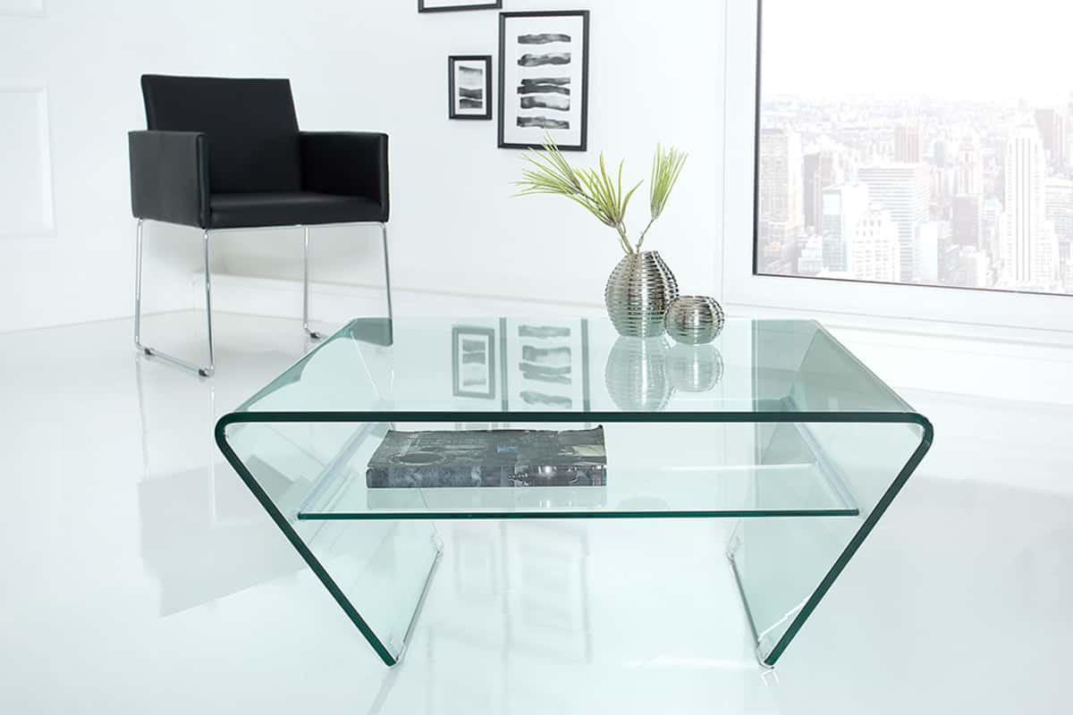 COUCHTISCH FANTOME rechteckig Transparent 70cm - Transparent, Glas (70/70/36cm) - riess-ambiente