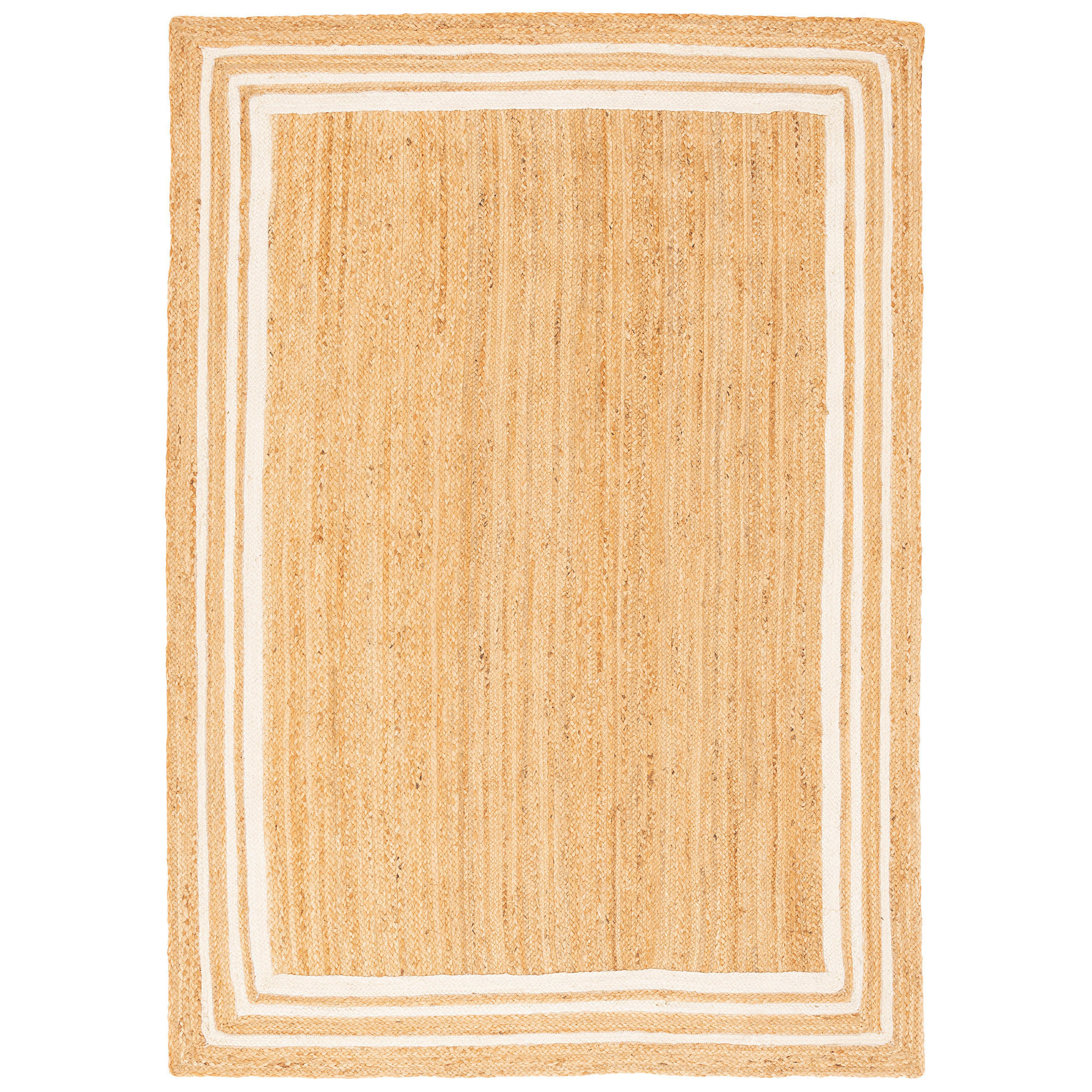 NATURFASER TEPPICH JUTE SALSA BORDÜRE - Creme, Textil (140/200cm) - Pergamon