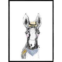 POSTER Baby-Pferd – Kinder A3 Rahmenlos - Klar, Papier (29.7/5/42cm) - Nacnic