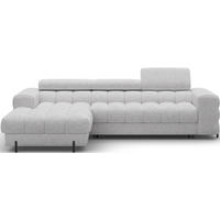 ECKSOFA FELRO mit Schlaffunktion, Bettkasten & verstellbaren Kopfstützen – Modernes Premium-Ecksofa in L-Form - Grau, Kunststoff (285/181cm) - Wohnideebilder