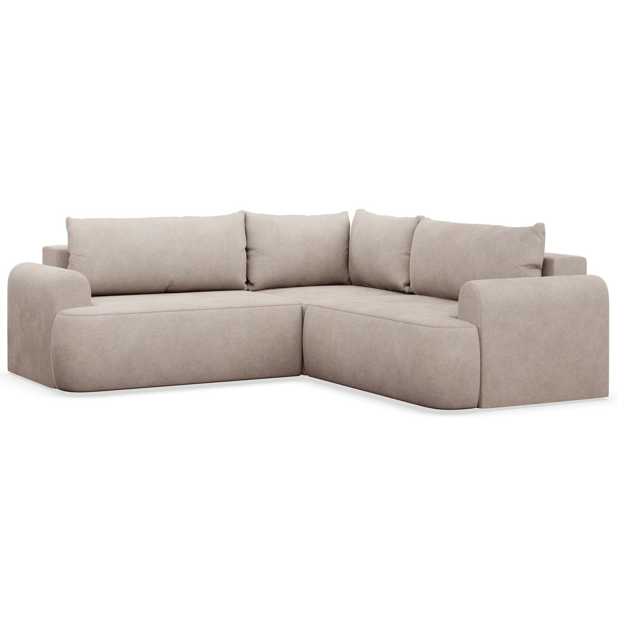 ROHOVÁ POHOVKA Ovo Tmavě šedá látka univerzální s úložným prostorem - černá/béžová, textil/plast (245/245cm) - Selsey