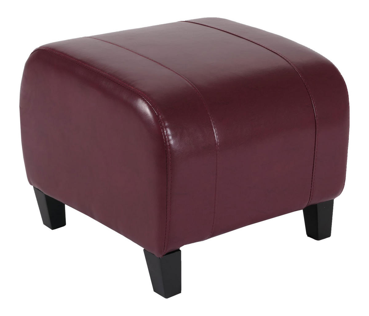 SITZHOCKER Braun - Braun, Leder (45/37/47cm) - MCW