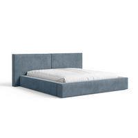 POLSTERBETT 06 140x200 cm – Tresor - Bett mit Bettkasten, Metall-Lattenrost - Blau, Holz (140/200cm) - ROYAL24_MARKT