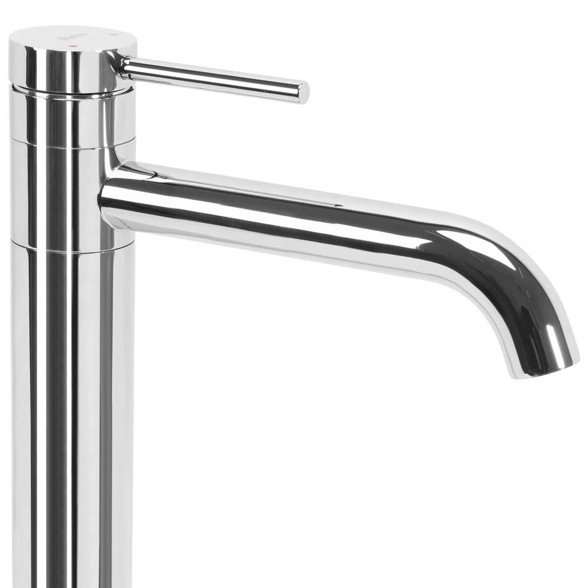 WASCHBECKENARMATUR Rea Lungis Chrome Super High - Chromfarben, Metall (5.2/34.5/16.5cm) - REA