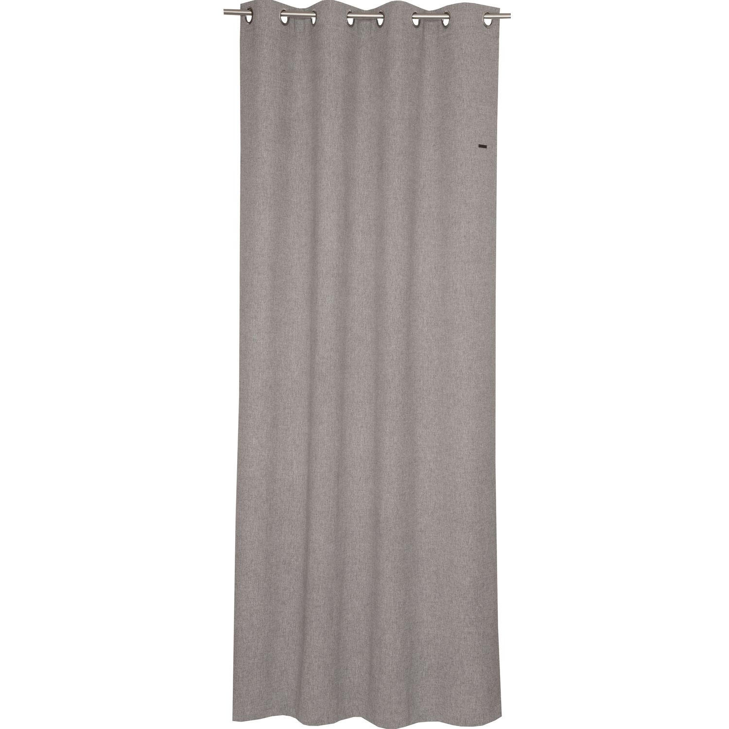 ÖSENVORHANG HARP Blickdicht - Hellgrau, Textil (140/0.5/250cm) - Esprit