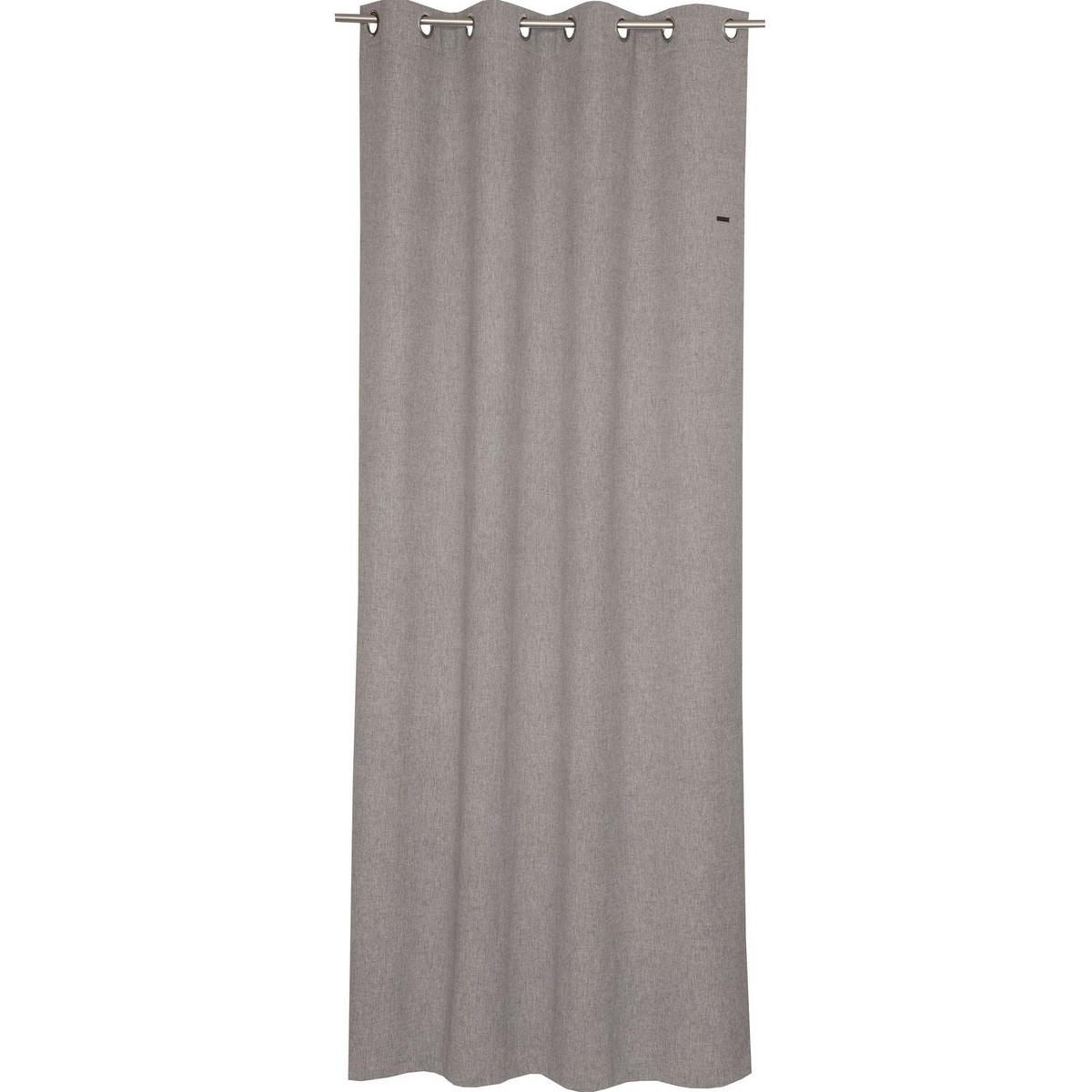 ÖSENVORHANG HARP Blickdicht - Hellgrau, Textil (140/0.5/250cm) - Esprit