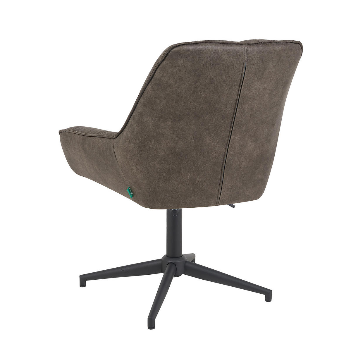 BÜROSTUHL Mika-Yara 2er-Set - Taupe/Schwarz, Textil/Metall (60/85/68cm) - DUBI Möbel