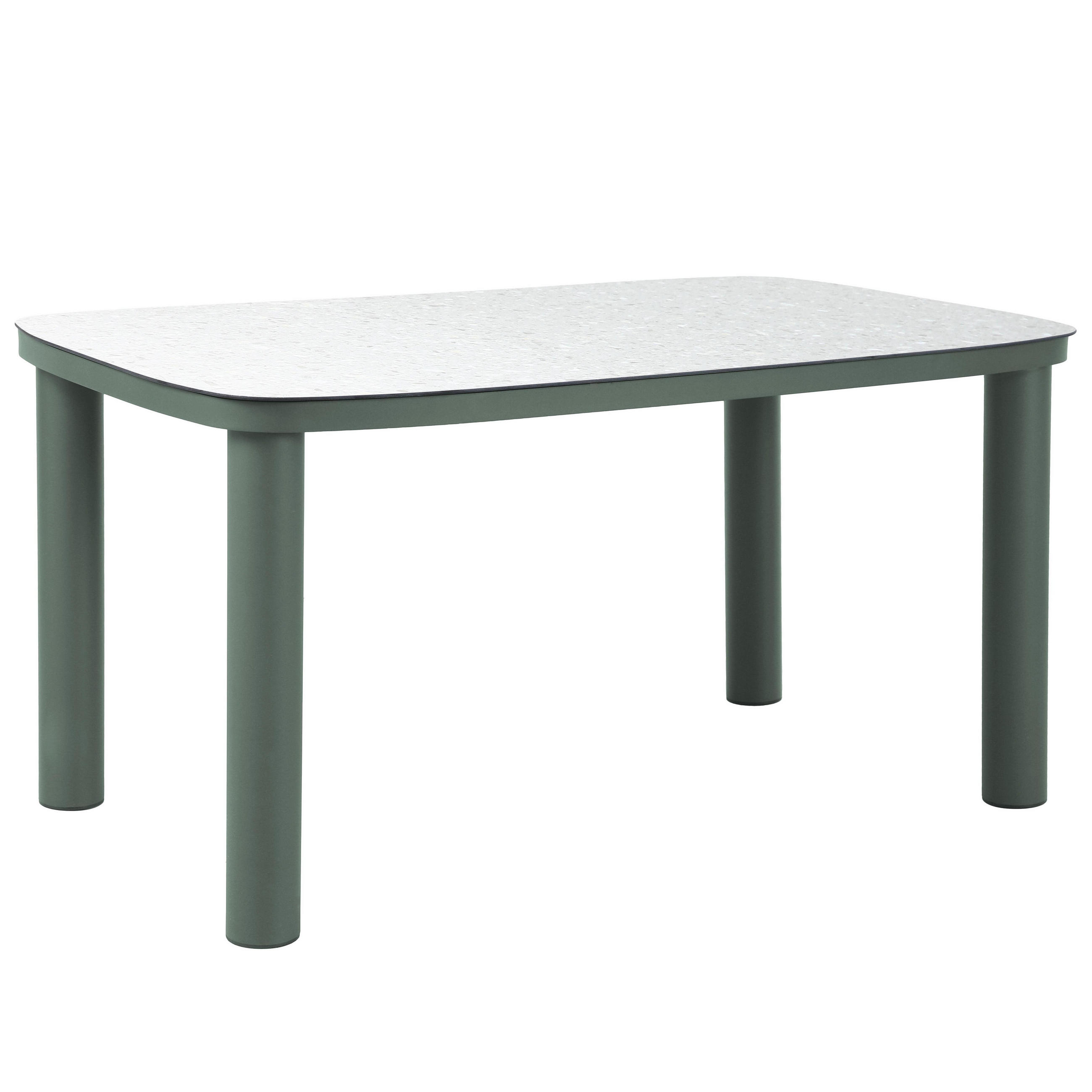 GARTENTISCH, Grün - Grün, Metall (150/90/75cm) - Oviala