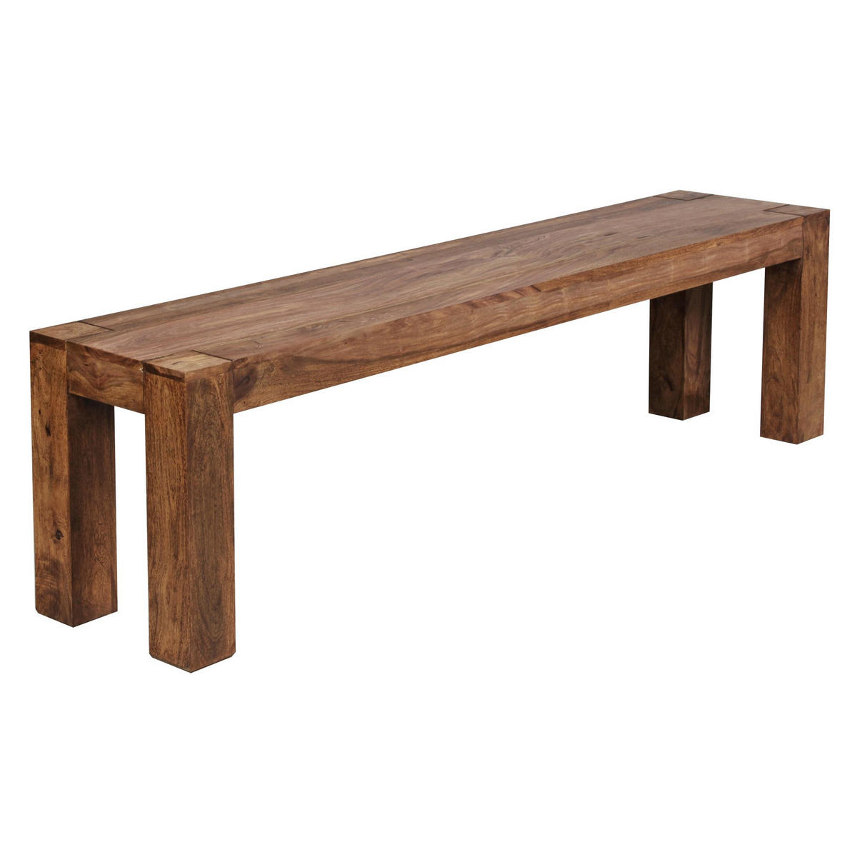 SITZBANK Massivholz Landhausstil handgefertigt, Braun 160x35x45 cm - Braun, Holz (160/45/35cm) - KADIMA DESIGN