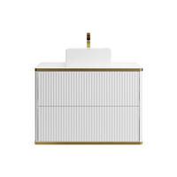 EINZELWASCHTISCH - 80 cm x 47 cm - Holz, Platte - Weiß - KELIZA - Weiß, Holz (80/54/47cm) - Vente-Unique