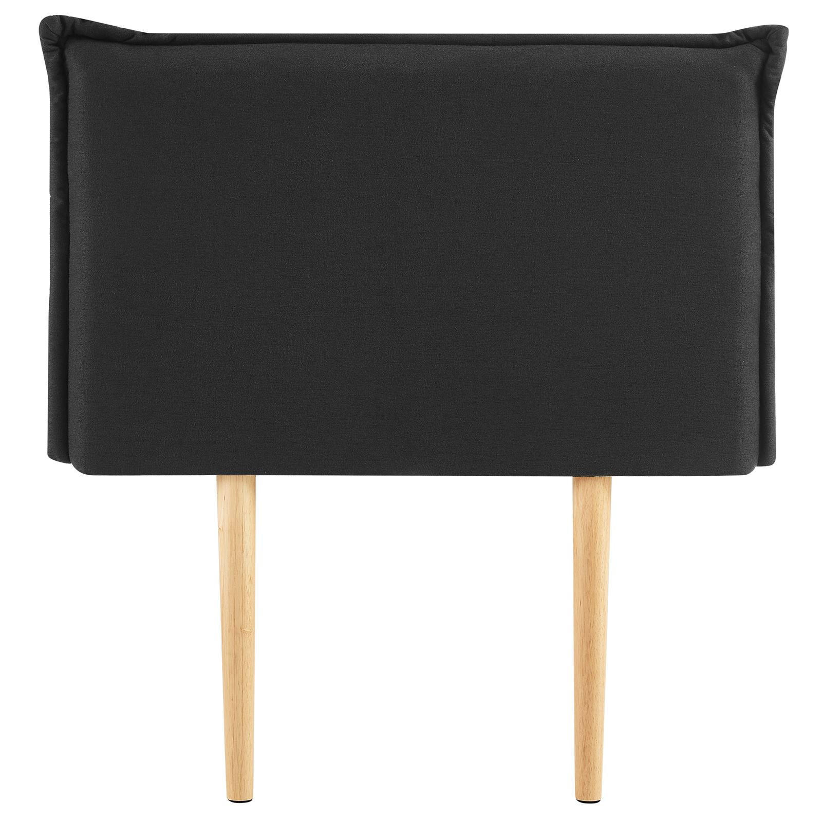 Idimex Kopfteil Schwarz 91x99x7 cm