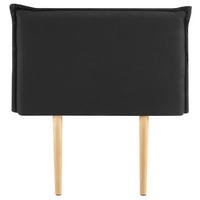 KOPFTEIL NERINA 90X190 CM - Schwarz, Textil (91/99/7cm) - IDIMEX