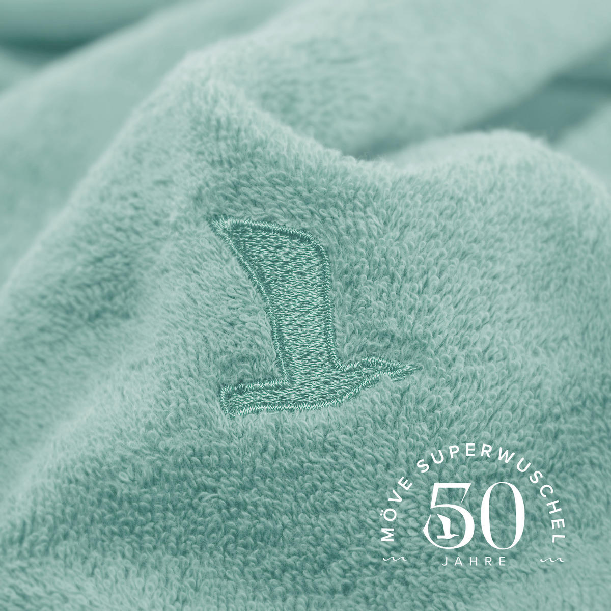 HANDTUCH SUPERWUSCHEL - LIMITED EDITION - Grün, Textil (50/100cm) - MÖVE