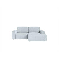 ECKSOFA KOKKO MINI mit Schlaffunktion, Hellgrau - Hellgrau, Textil (240/167cm) - Fedve