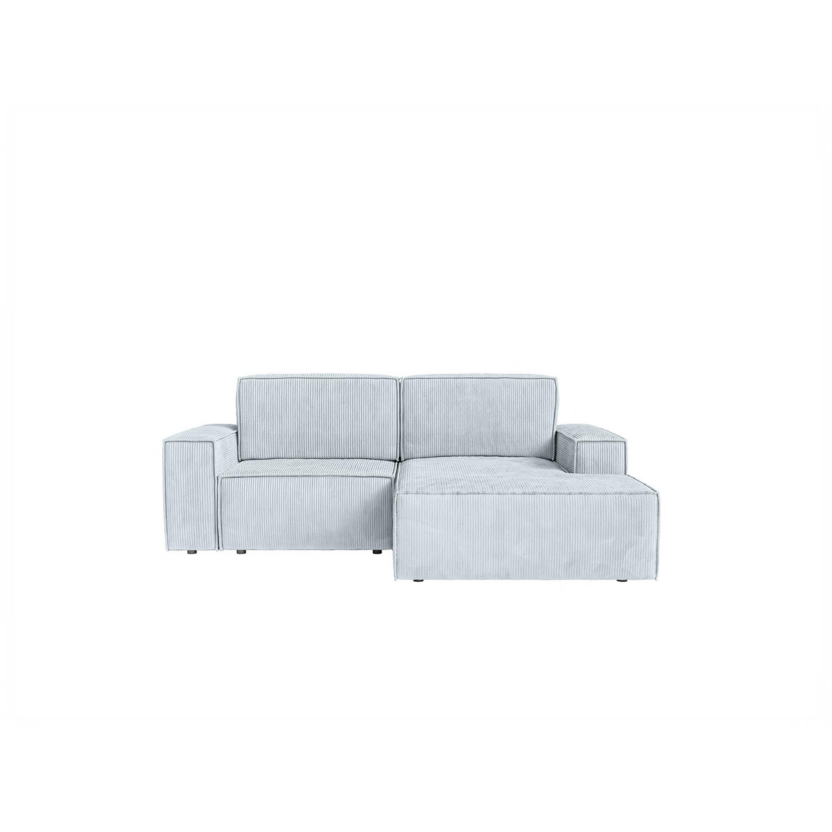 ECKSOFA KOKKO MINI mit Schlaffunktion, Hellgrau - Hellgrau, Textil (240/167cm) - Fedve
