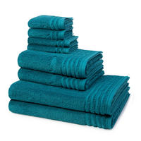 FROTTIERSET Vienna Style Supersoft 8-teilig - Pastellblau, Textil (50/100cm) - Vossen