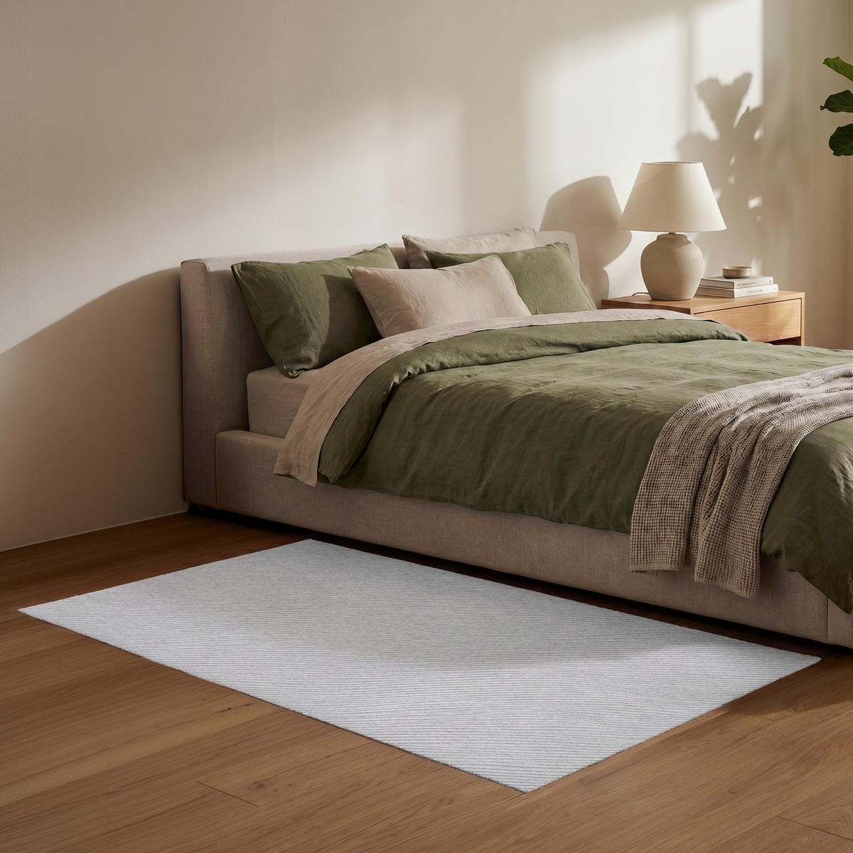 KOBERCE - Vlny - rebrovanie - biele - 150x90 cm - biela, textil/plast (150/0.4cm) - OnlyWow