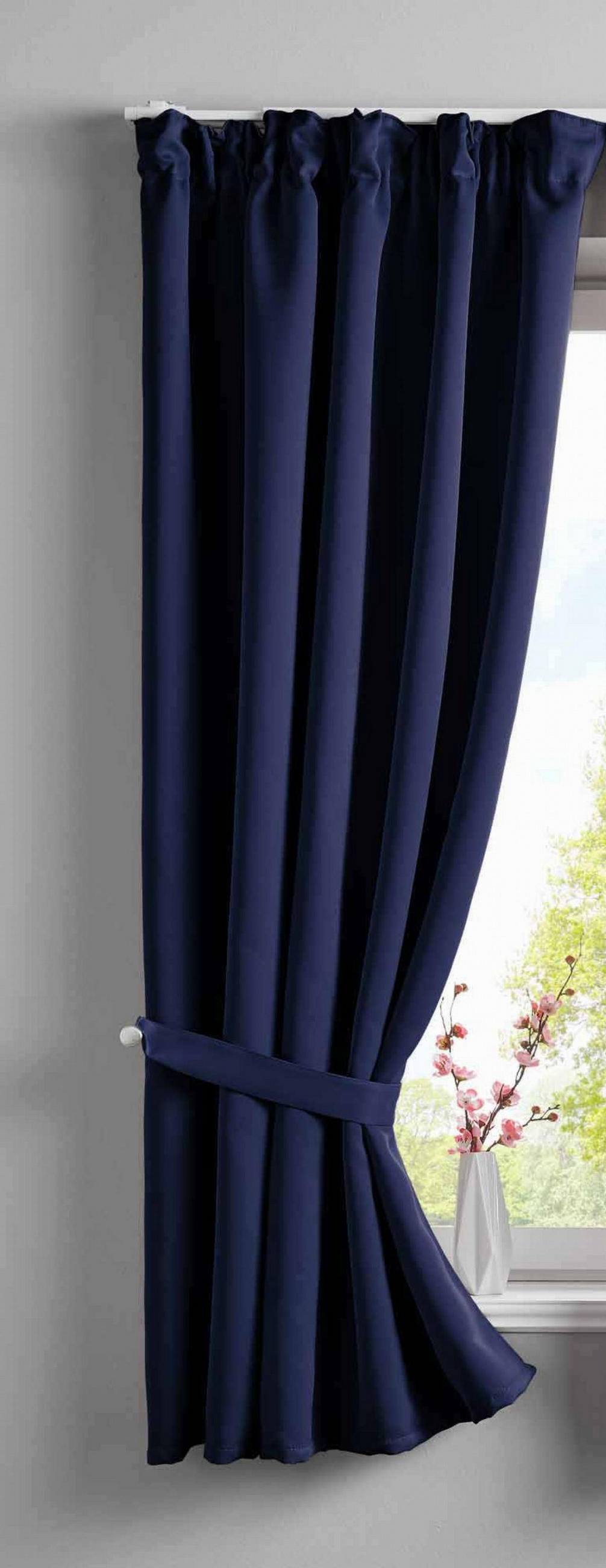 VORHANG »NewYork« HxB 160x140 cm Blau - Blau, Textil (140/160cm) - Gardinenbox