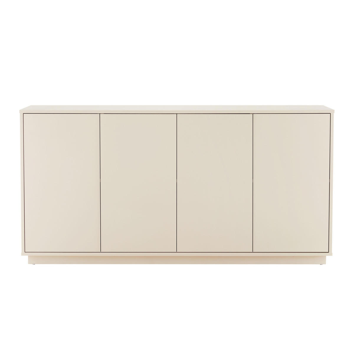 SIDEBOARD 160 cm, Ekru - Weiß, Holz (45/80/160cm) - Oviala