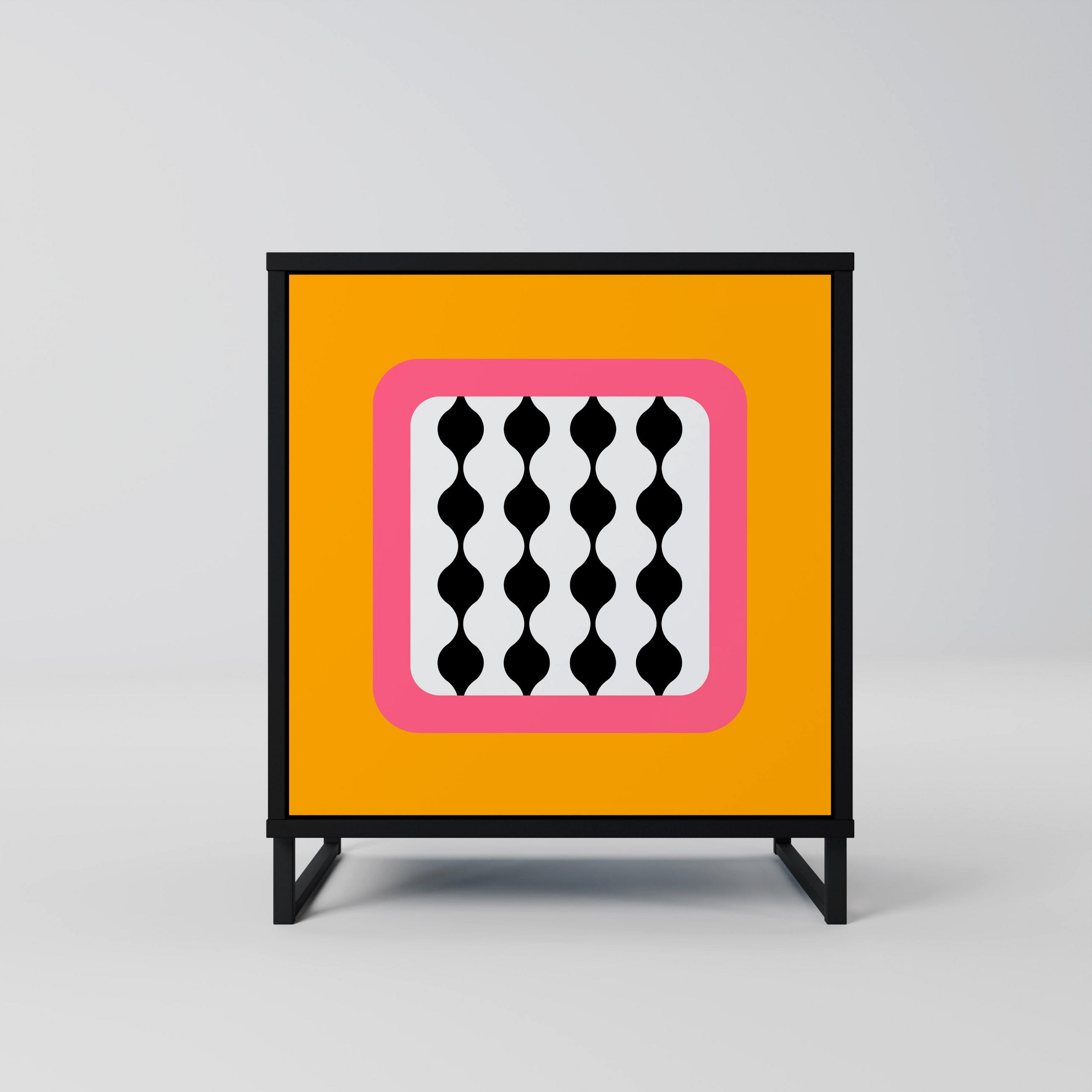 SpaceRebels Sideboard Schwarz 57.5x67.5x42 cm