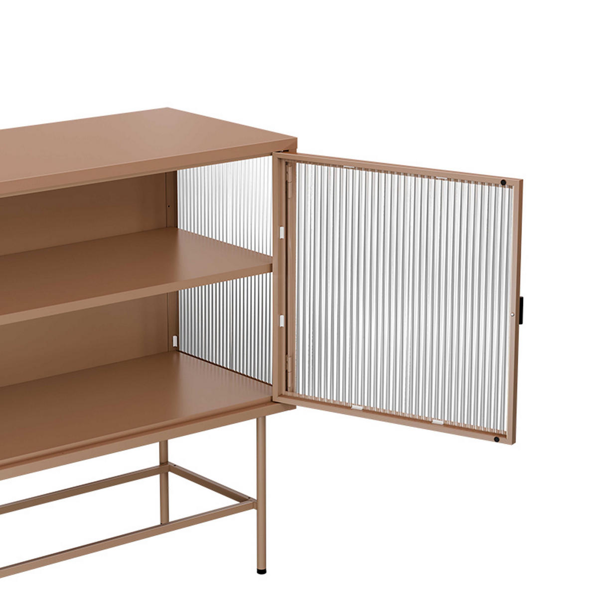 SIDEBOARD, Braun - Braun, Metall (43/90/110cm) - Oviala