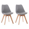 STÜHLE Nora Grau 2er-Set - Grau, Kunststoff (49/81/52cm) - Happy Garden