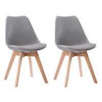 STÜHLE Nora Grau 2er-Set - Grau, Kunststoff (49/81/52cm) - Happy Garden