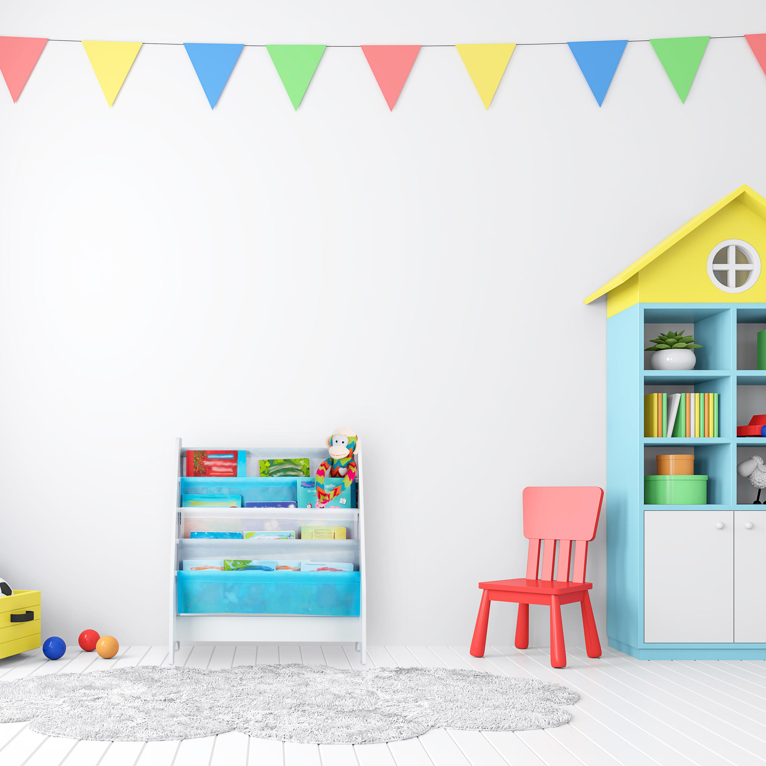 KINDER Bücherregal - Multicolor, Holzwerkstoff/Kunststoff (62/71/29cm) - Relaxdays