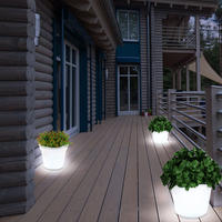 LED AUSSENLEUCHTE Solarleuchte Weiß satiniert 3er Set - Weiß, Kunststoff (17/17/19cm)