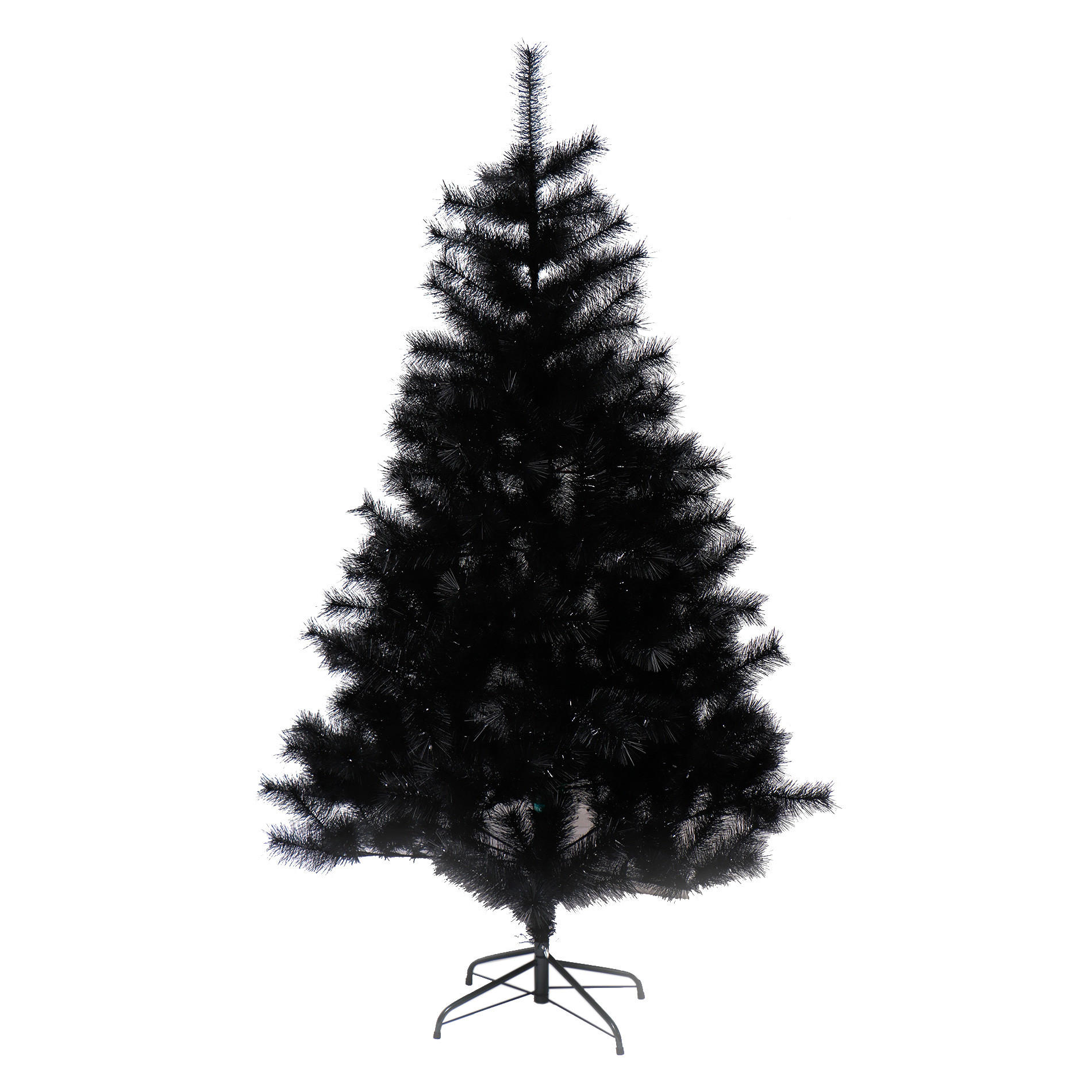 WEIHNACHTSBAUM Schwarz 105/105/180 cm - Schwarz, Kunststoff (180cm) - Mobili Rebecca