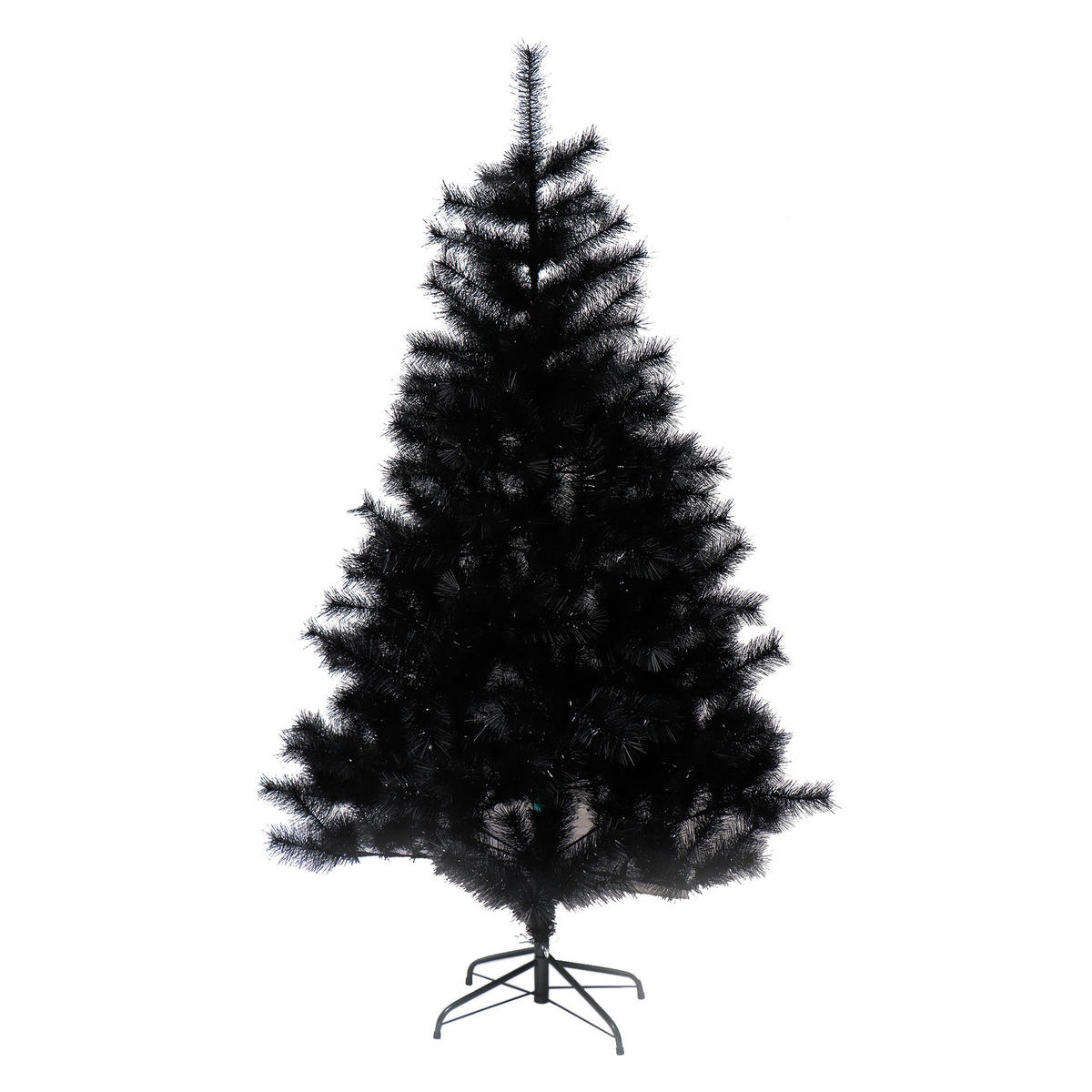 WEIHNACHTSBAUM Schwarz 105/105/180 cm - Schwarz, Kunststoff (180cm) - Mobili Rebecca