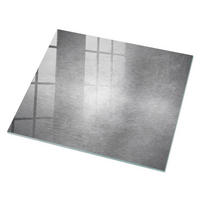GLASPLATTE 80x60 cm – Metallischer Glanz - Grau, Glas (0.4/80/60cm) - ArtPrintCave