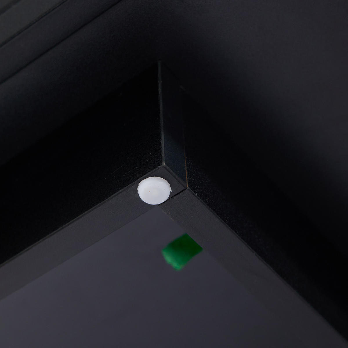 COUCHTISCH aus Acryl 100x50x42 cm Schwarz mit LED-Beleuchtung, App-Steuerung und 2 Schubladen - Schwarz, Holzwerkstoff (100/50/42.5cm) - Modfu