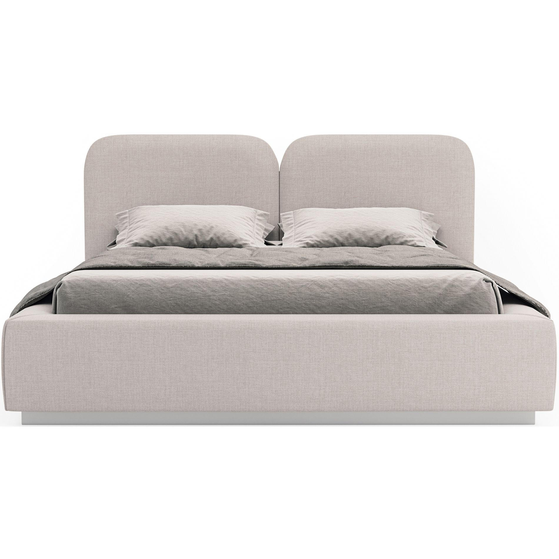 POLSTERBETT Comoves 180x200 Hellbeige mit Chenillebezug und Bettkasten - Ecru, Textil (180/200cm) - Selsey