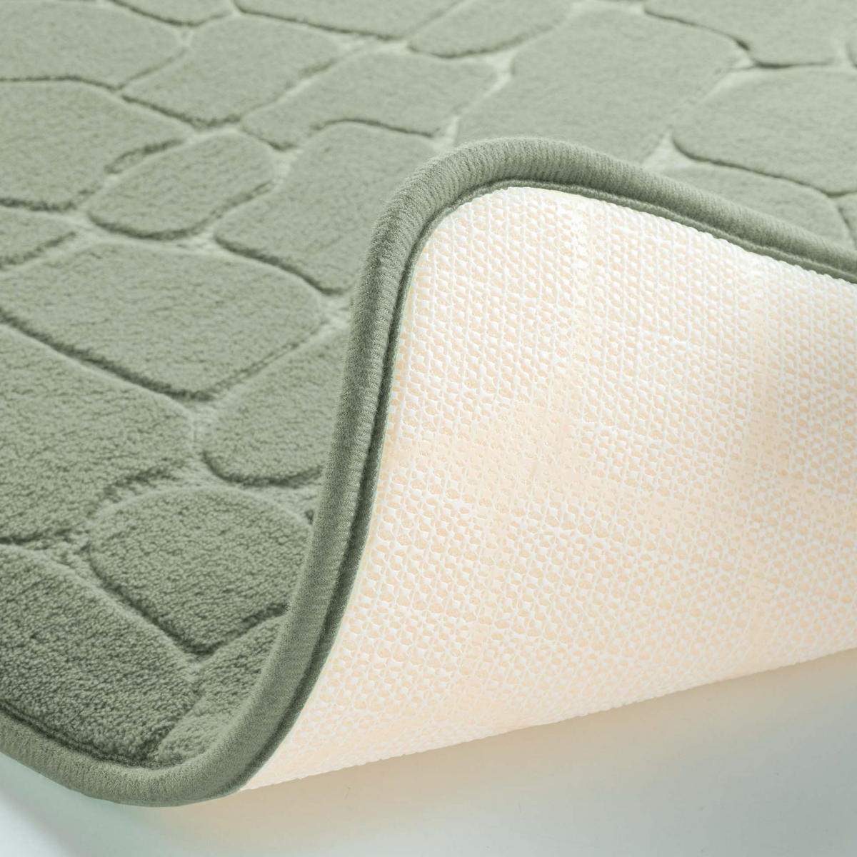 BADTEPPICH Ricochet 50/80 cm - Grün, Textil (50/80cm) - Douceur d´intérieur