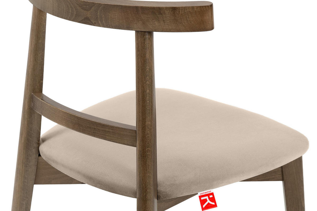 ESSTISCHSTÜHLE LILIO 2 St Vintage, Creme / Lefkas-Eiche - Eichefarben/Creme, Holz/Textil (47/76/45cm) - KONSIMO®