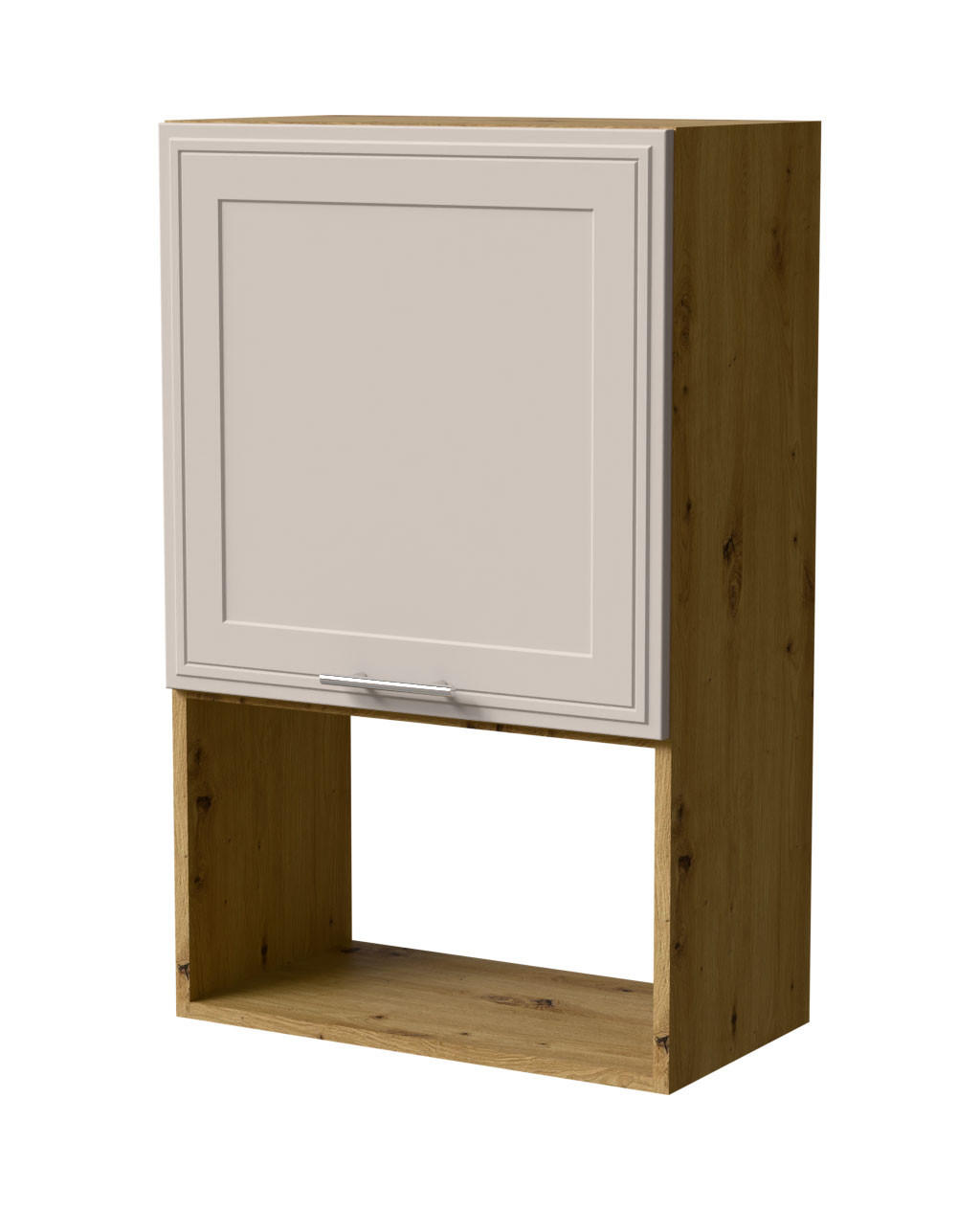 Feldmann-Wohnen Mikrowellenumbauschrank Kaschmir, Eiche Artisan 60x96x32.5 cm