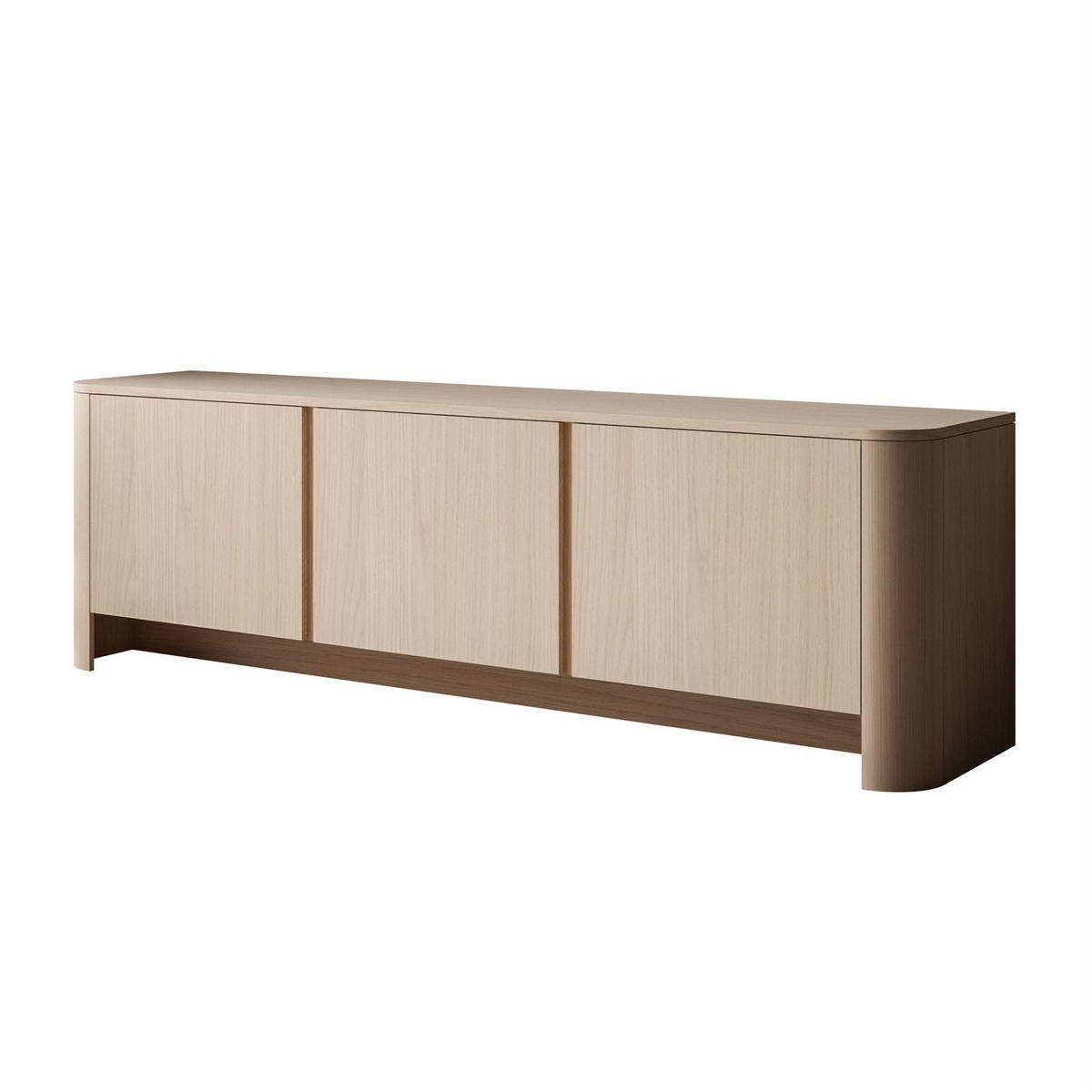 TV-SCHRANK DESTINY II, dreitürig - Eichefarben, Holzwerkstoff (168/52/39cm) - Lookway