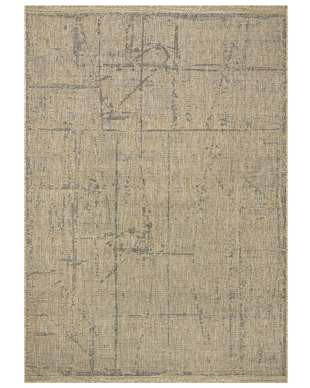 TEPPICH Outdoor Pinto Talud Mazovia 250x350cm Beige Braun Abstrakt Kurzflor - Beige, Textil (250/350cm) - Mazovia