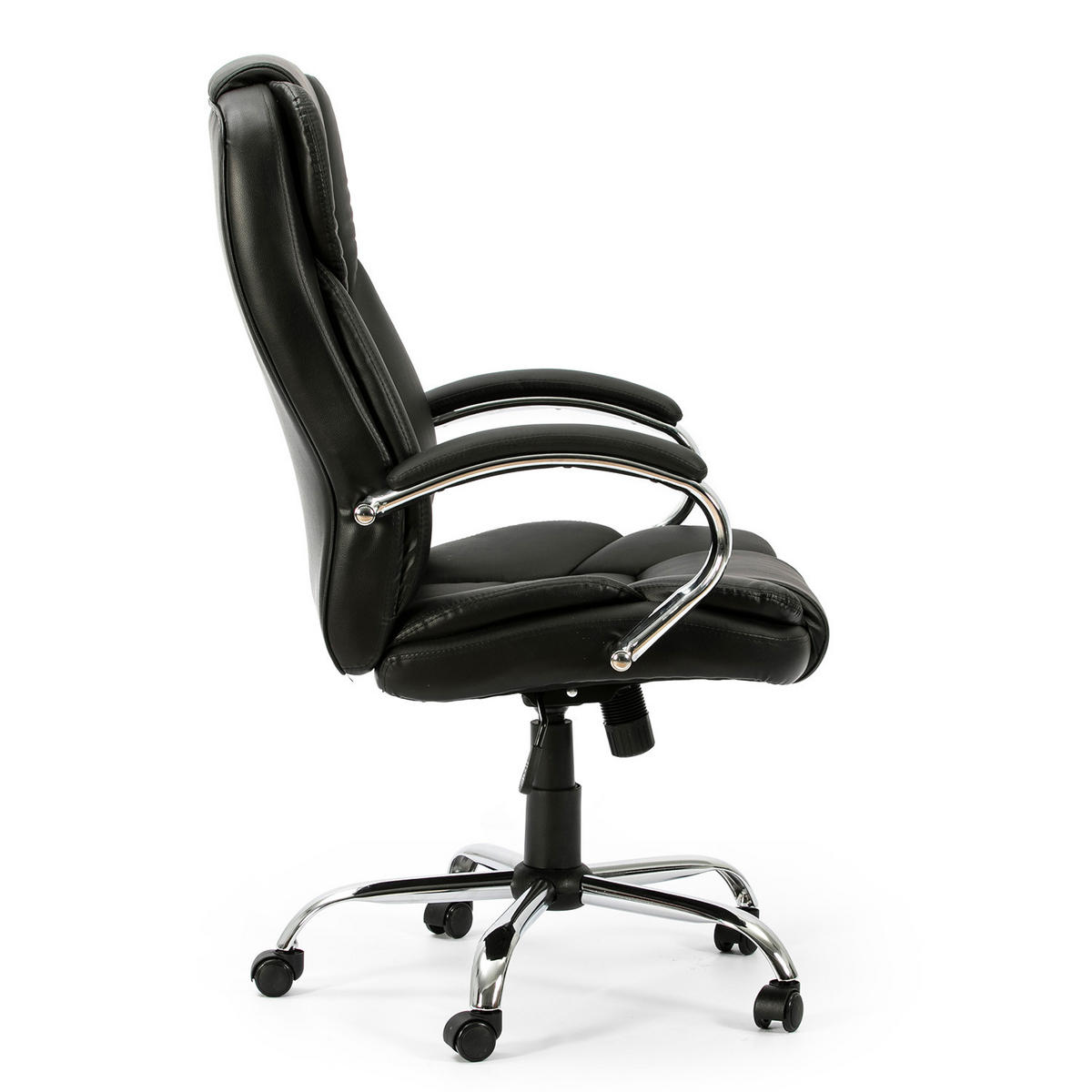 DREHSTUHL Nixon Schwarze Farbe - Schwarz, Fell (77/114/65cm) - VS Venta-stock