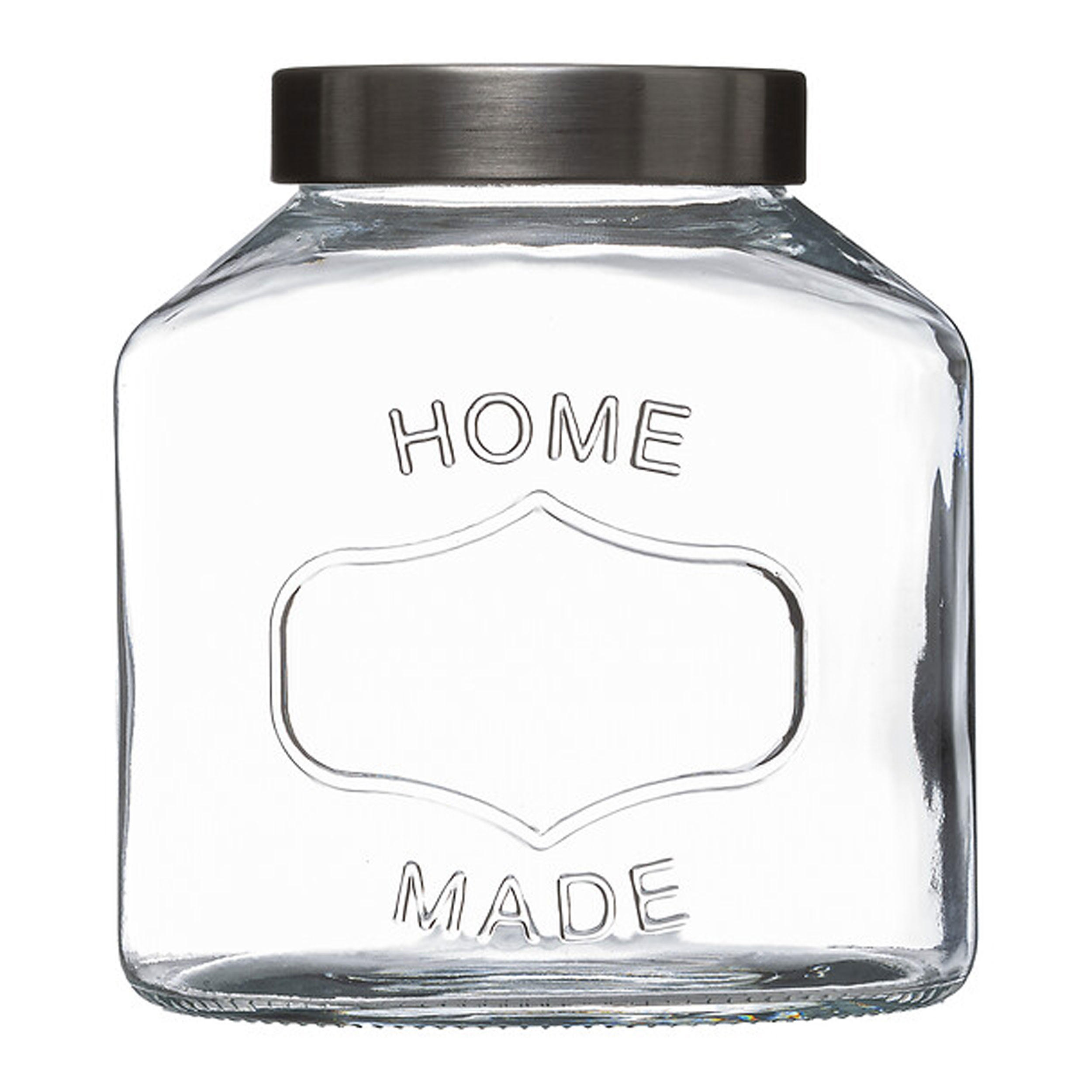 EINMACHGLAS Home Made, Glas, Edelstahl, Transparent, 2.5 L - Transparent, Glas (2.5L) - 5five Simply Smart
