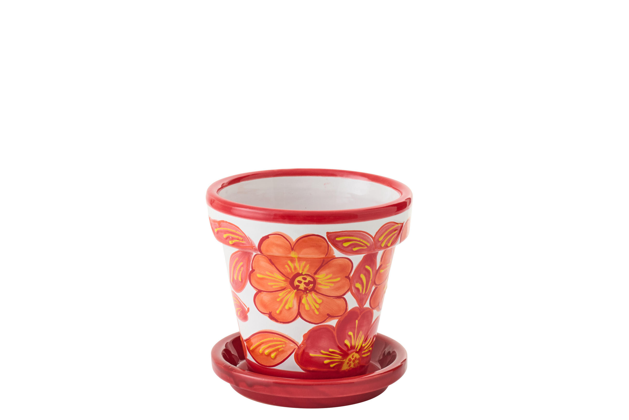 J-Line Blumentopf Orange 19 cm