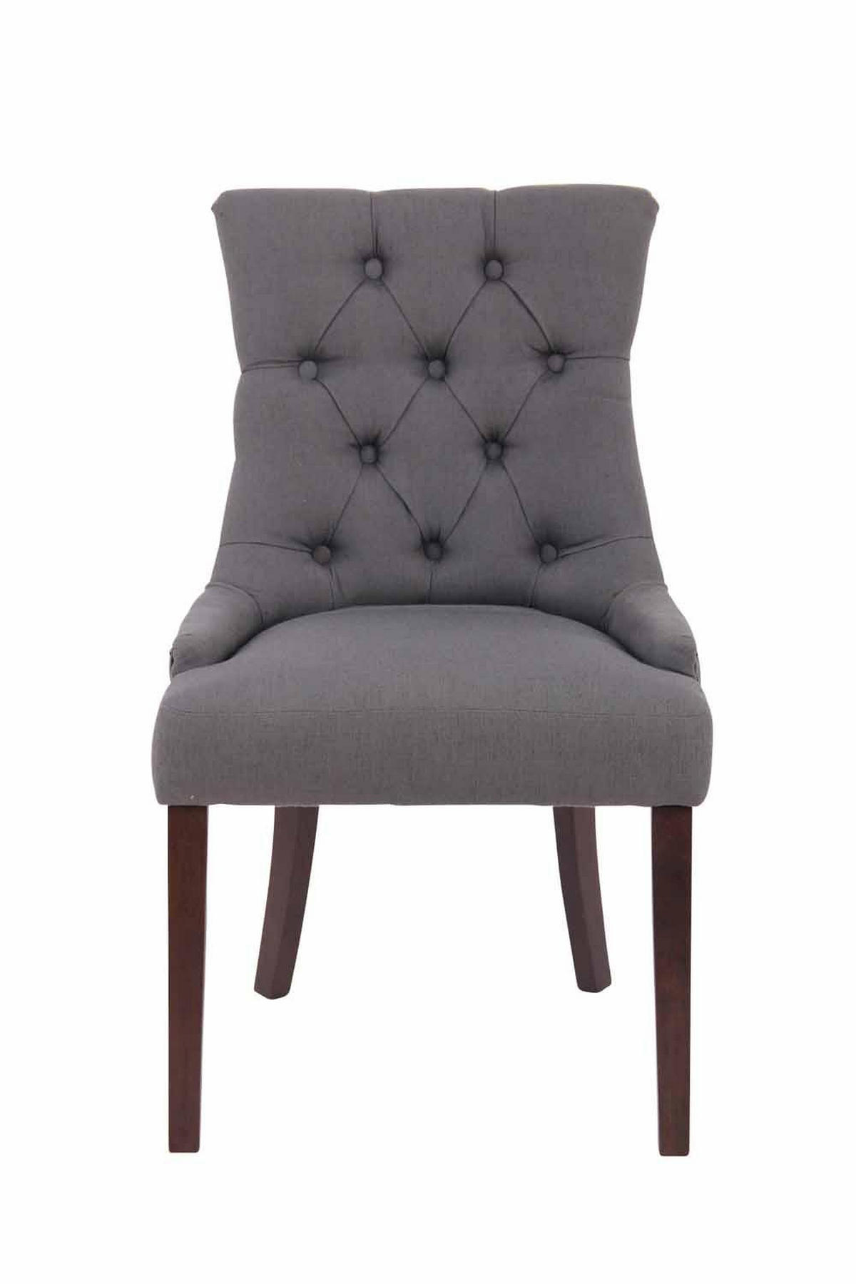 WOHNZIMMERSTUHL Stoff dunkelgrau - Dunkelgrau, Holz/Textil (55/92/58cm) - CLP