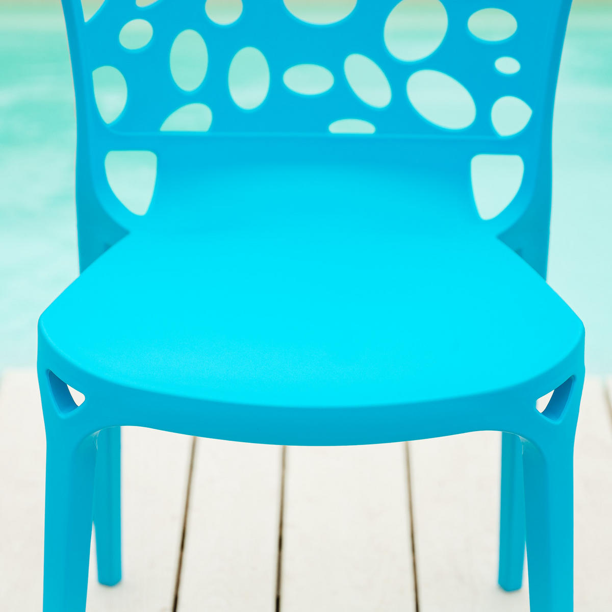 GARTENSTUHL 2er-Set Kunststoff Blau - Blau, Kunststoff (47/83/47cm) - Homestyle4u